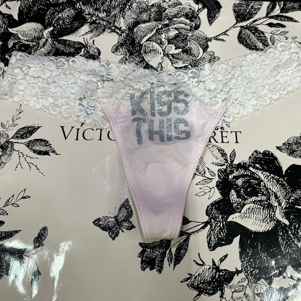 Vintage Y2K Victoria’s Secret PINK Thong Panty SIZE L